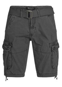 INDICODE JEANS, Herren Shorts 'Bolton', Dunkelgrau