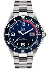 Ice Watch, Herren Quarzuhr 'Ice Steel 015771', Dunkelblau / Silber