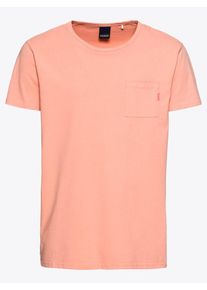 Scotch & Soda SCOTCH & SODA, Herren T-Shirt 'Ams Blauw ', Apricot