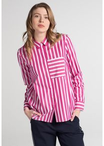 Eterna, Damen Bluse, Neonpink / Weiß