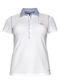 Tom Tailor, Damen Polo Team Poloshirt, Wei&szlig;