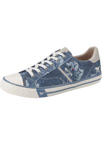 Mustang, Damen Sneaker, Dunkelblau / Offwhite