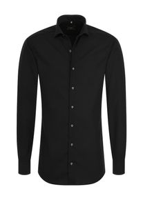 Eterna, Herren Langarm Hemd SLIM FIT, Schwarz