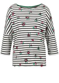 Gerry Weber, Damen T-Shirt, Grün / Schwarz / Weiß