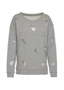 Twenty Tees, Damen Sweatshirt 'Make me Happy', Graumeliert