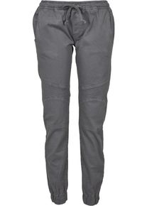 Urban Classics, Damen Hose 'Ladies Biker', Dunkelgrau
