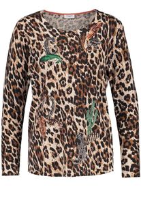 Gerry Weber, Damen Pullover, Beige / Braun / Schwarz