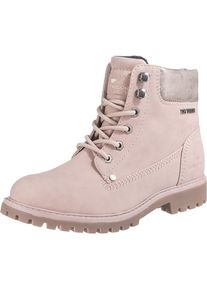 Tom Tailor, Damen Schnürstiefeletten, Pastellpink