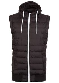 Urban Classics, Herren Weste 'Small Bubble Hooded', Schwarz