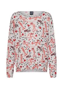 FROG BOX Frogbox, Damen Pullover 'Pink Panther Pullover', Grau