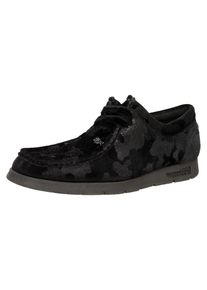 Sioux, Damen Mokassin 'Grash', Schwarz / Silber