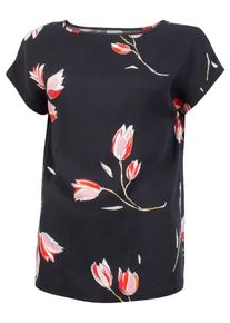 IN FRONT, Damen Bluse 'ELVI', Altrosa / Rot / Schwarz / Weiß