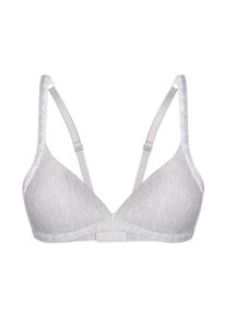 Sassa Mode Sassa, Damen BH 'Fine Bamboo', Hellgrau / Weiß