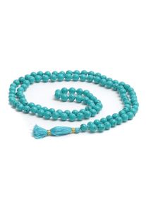YOGISTAR.COM, Damen Mala-kette "jade", Türkis / Schwarz