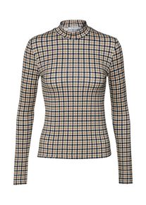 EDITED, Damen Longsleeve 'Marille', Creme / Navy / Braun