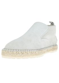 Shabbies Amsterdam, Damen Espadrille LOAFER SUEDE, Perlweiß