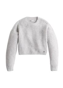 Hollister, Damen Pullover 'WEBEX PATTERN SWTR', Hellgrau