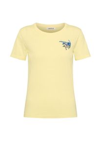 EDITED, Damen T-Shirt 'Leila', Gelb / Mischfarben
