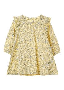 name it, Mädchen Kleid, Hellgelb / Schwarz / Weiß