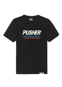 Mister Tee, Herren Tee 'High Powered', Blau / Pitaya / Schwarz / Wei&szlig;