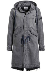 Khujo, Damen Mantel 'Miranda', Black Denim