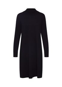Esprit, Damen Kleid 'turtleneck dres Dresses flat knitted', Schwarz