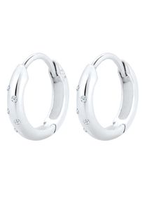 Diamore, Damen Ohrringe, Silber / Transparent