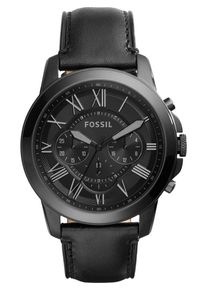 Fossil, Herren Chronograph 'Grant', Anthrazit / Schwarz
