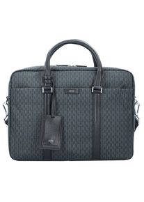 BOSS, Herren Aktentasche 'Metropole', Taubenblau / Schwarz