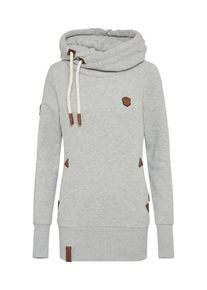 Naketano, Damen Pullover 'Darth Long', Braun / Graumeliert / Wei&szlig;