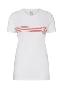 ZOE KARSSEN, Damen T Shirt 'loose fit ', Rot / Wei&szlig;