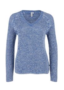 Q/S Designed By, Damen Pullover, Blaumeliert