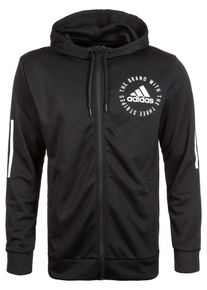 adidas Performance, Herren Jacke 'Sport ID', Schwarz / Wei&szlig;