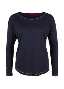 s.Oliver RED LABEL, Damen Longsleeve, Nachtblau