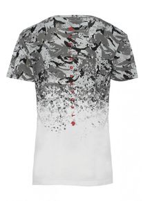 Trueprodigy, Herren T-Shirt, Grau / Rot / Schwarz / Weiß