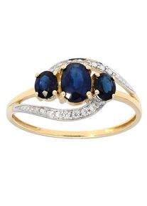 Firetti, Damen Goldring, Blau / Gold