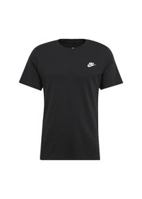 Nike Sportswear, Herren T-Shirt 'Club Embrd Futura', Schwarz / Wei&szlig;