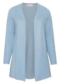sheego Casual, Damen Longstrickjacke, Hellblau