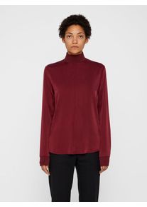 J. Lindeberg J.Lindeberg, Damen 'Heidi Washed Silk' Langarmbluse, Dunkelrot