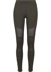 Urban Classics, Damen Leggins 'Ladies Tech Mech', Oliv