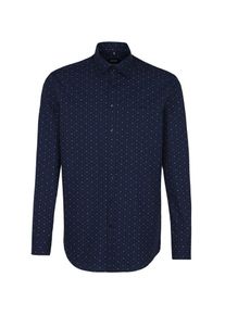 Seidensticker, Herren Hemd, Blau / Nachtblau / Wei&szlig;