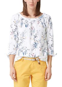 s.Oliver RED LABEL, Damen Bluse, Mischfarben / Weiß