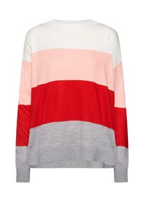 Dorothy Perkins, Damen Pullover, Grau / Rosa / Rot / Wei&szlig;
