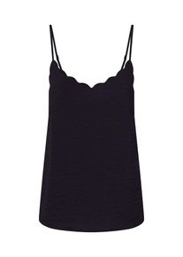 Vila, Damen Top 'VILINEA SCALLOP SINGLET', Schwarz