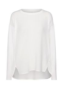 Marc O'Polo Marc O'Polo DENIM, Damen Bluse 'Blouse, jersey patch', Offwhite