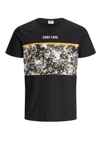 Jack & Jones JACK & JONES, Herren T-Shirt, Grau / Orange / Schwarz / Weiß