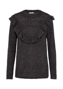 Pieces, Damen Pullover 'ROWAN', Dunkelgrau