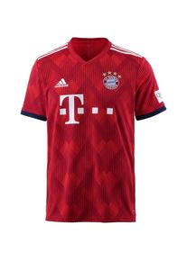 adidas Performance, Herren Fu&szlig;balltrikot 'FC Bayern 18/19 Heim', Feuerrot / Wei&szlig;