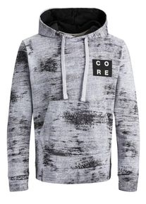 Jack & Jones JACK & JONES, Herren Hoodie, Schwarz / Wei&szlig;