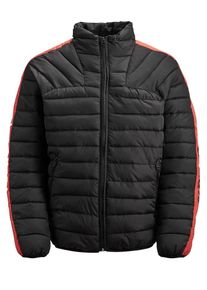 Jack & Jones JACK & JONES, Herren Jacke, Orangerot / Schwarz / Weiß